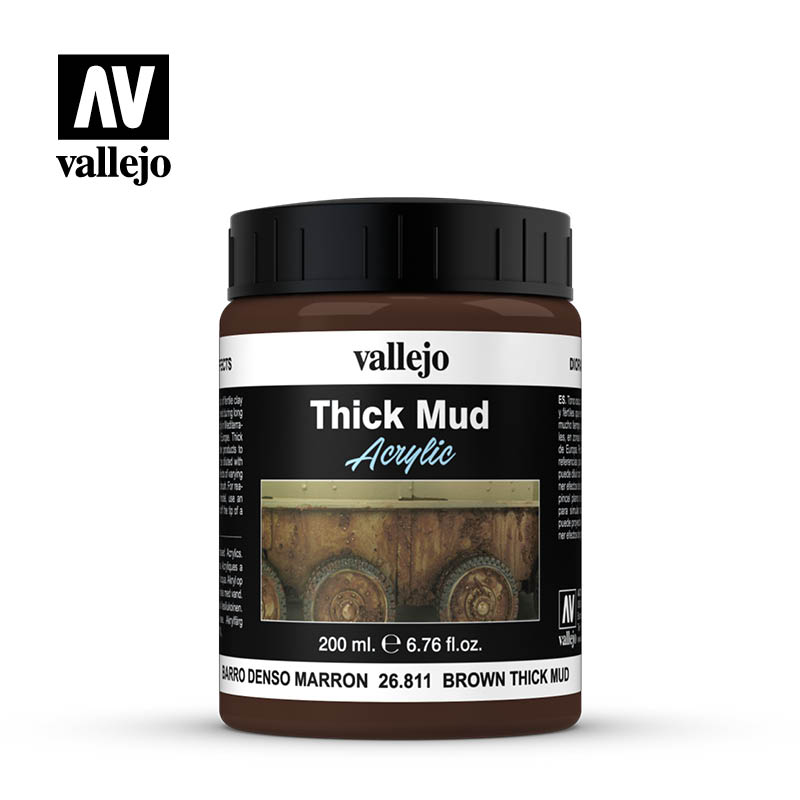 Vallejo Diorama Effects - Brown Thick Mud - 200ml - 26811