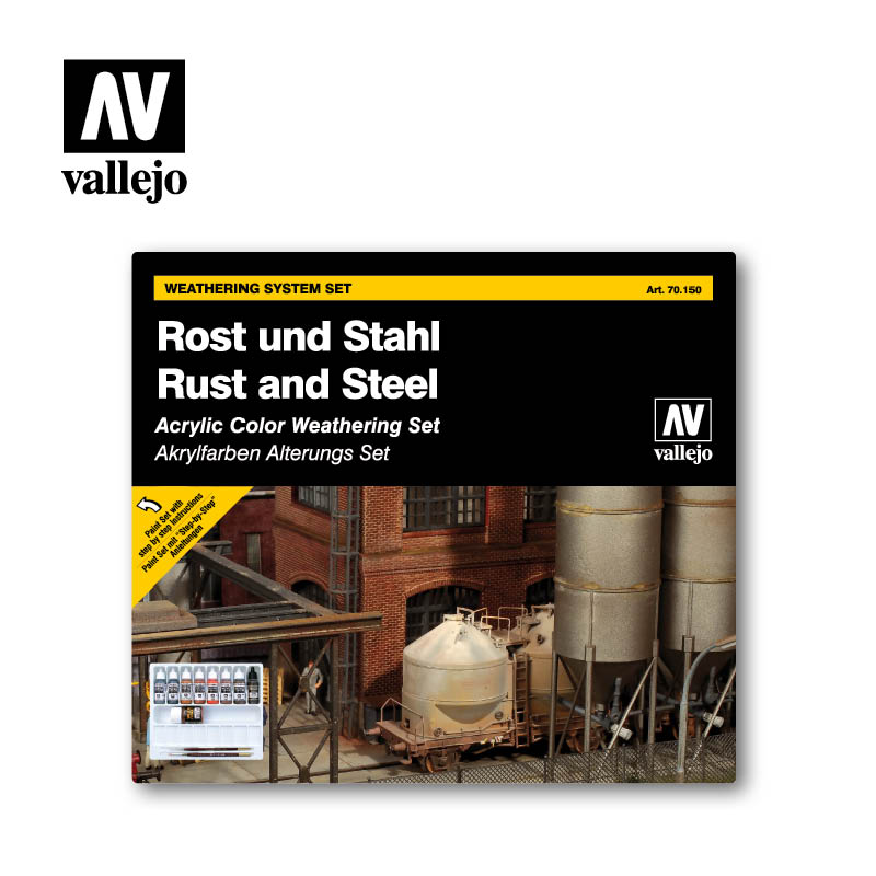 Vallejo Model Color Set - Rust and Steel Effects - 70150