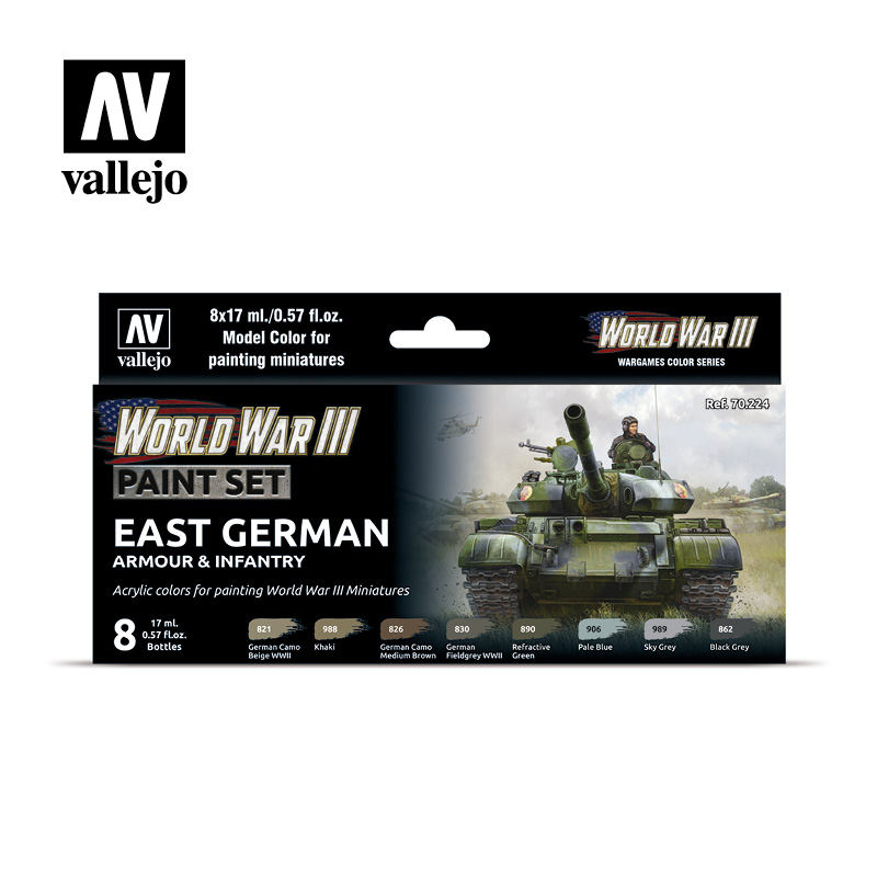 WW3 - East German Armour & Infantry Paint Set - 70224