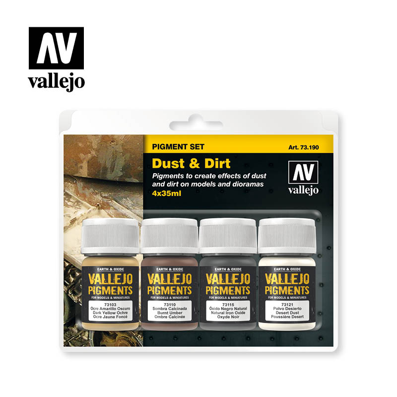 Vallejo Pigments Set - Dust and Dirt - 73190