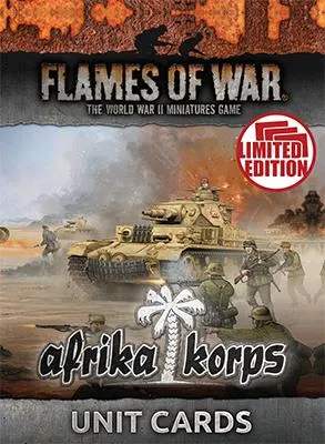 WW2 - Afrika Korps Unit Cards (MW x22 cards) - FW242U
