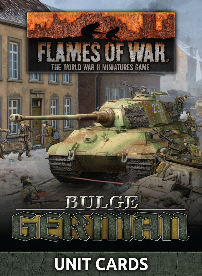 WW2 - Bulge: German Unit Card Pack (105 cards) - FW271U