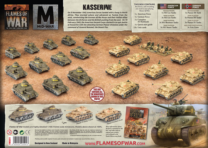 WW2 - Kasserine Starter Set - MW USA v Germany (FWBX11)