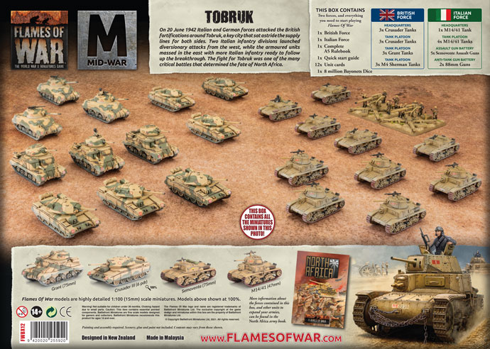 WW2 - Tobruk Starter Set - MW Italy v British (FWBX12)