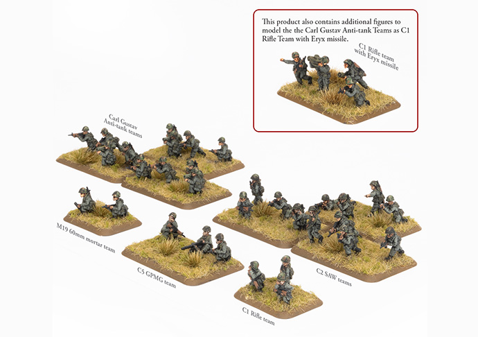WW3 - Canadian Mech Platoon (×44 figures) - TCA712