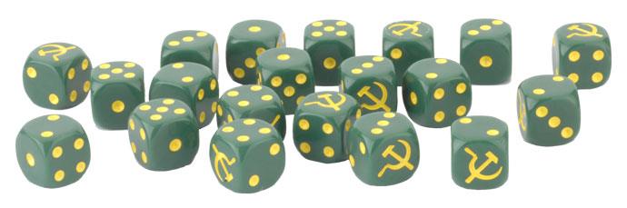 WW2 - Soviet Tin (x20 Tokens, x2 Objectives, x16 Dice) - TD035