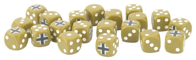 WW2 - German Tin (x20 Tokens, x2 Objectives, x16 Dice) - TD036