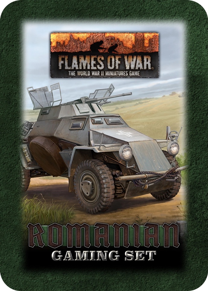 WW2 - Romanian Gaming Set (x20 Tokens, x2 Objectives, x16 Dice) - TD043
