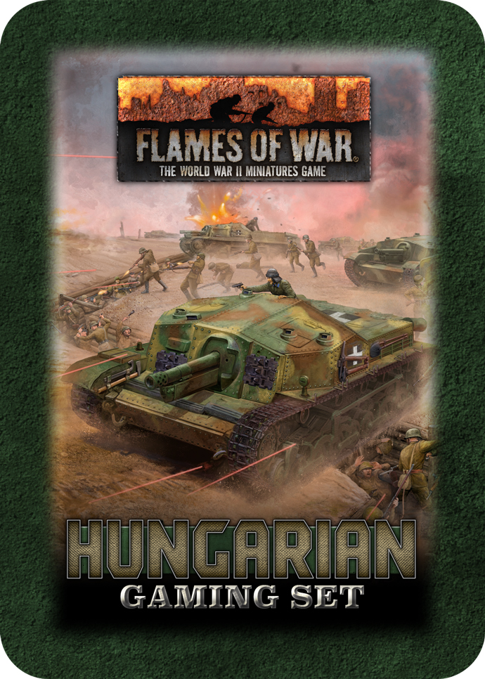 WW2 - Hungarian Gaming Set (x20 Tokens, x2 Objectives, x16 Dice) - TD044