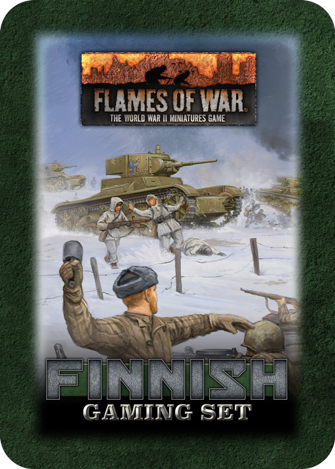 WW2 - Finnish Gaming Set (x20 Tokens, x2 Objectives, x16 Dice) - TD045