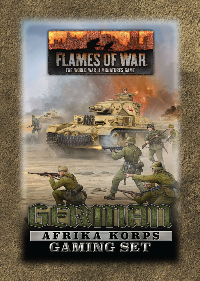 WW2 - Afrika Korps Gaming Set (x20 Tokens, x2 Objectives, x16 Dice) - TD051
