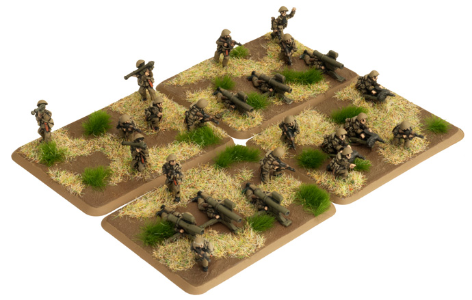 WW3 - East German Mot-Schutzen Heavy Weapons (33 figures) - TEG706