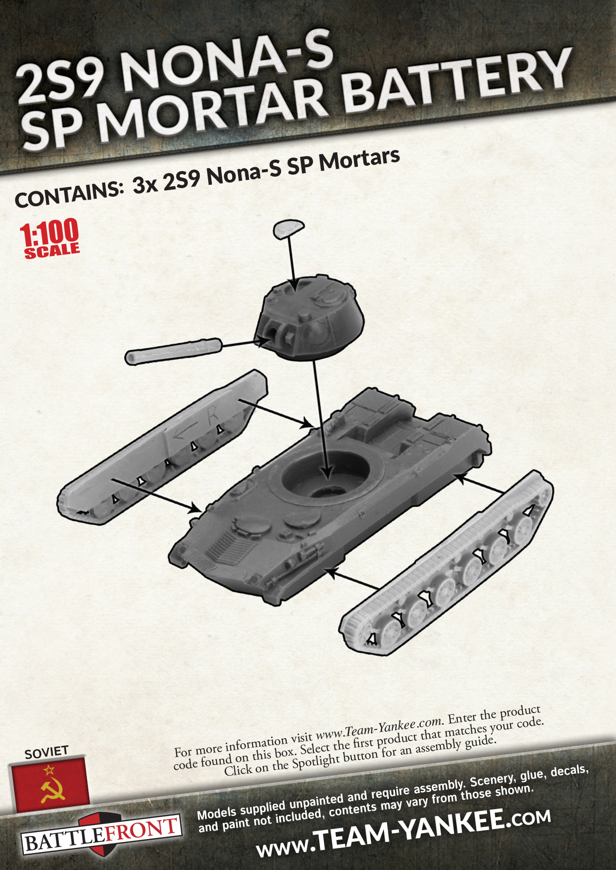 WW3 - 2S9 Nona-S SP Mortar Battery - TSBX33