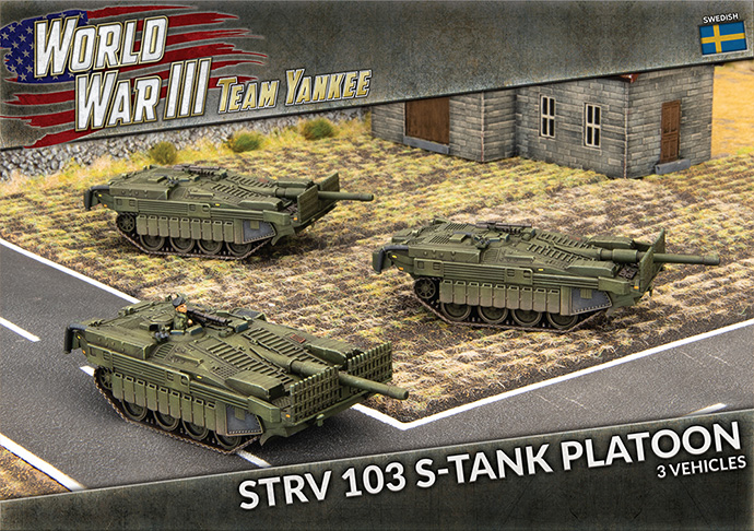 WW3 - Strv 103 S-tank Platoon (×3 Plastic) - TSWBX01